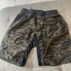 Camo Print Athletic Shorts